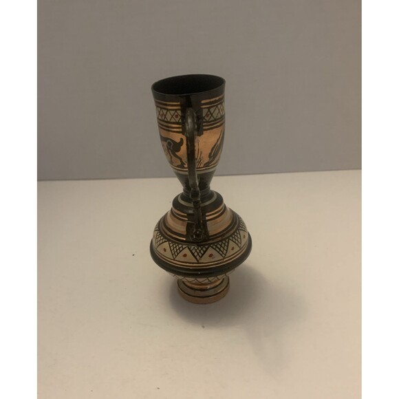 Hand Made in Greece beautiful 5” tall" vase! - Picture 2 of 9